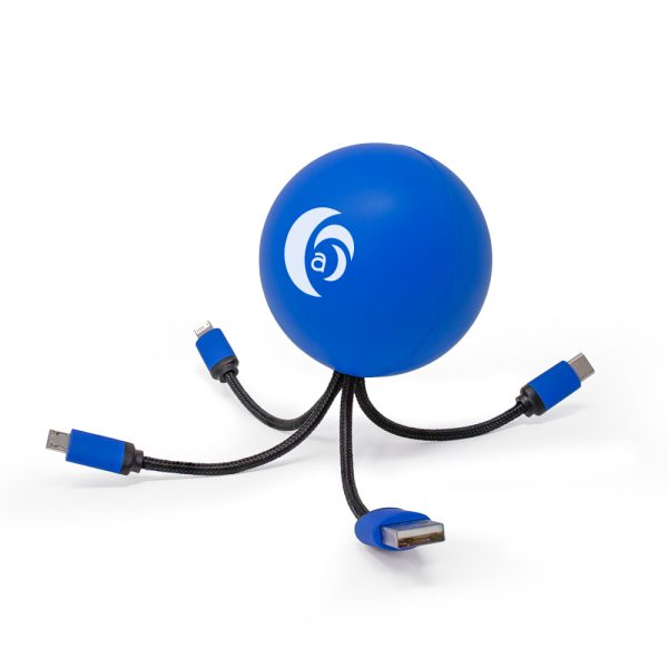SqueezieCords - Stress Ball with Charging Cables