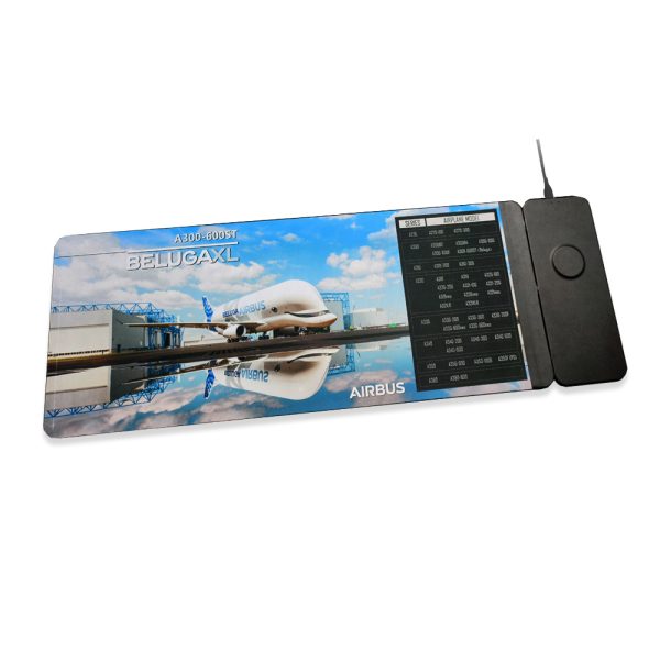 Extra Large 15W GRS Certified Recycled Desktop Wireless Mouse Mat