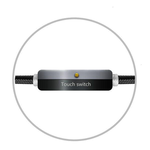 65W 4-in-1 Charging Cable with Data Transfer and Illuminating Logo On-Off Switch - XL